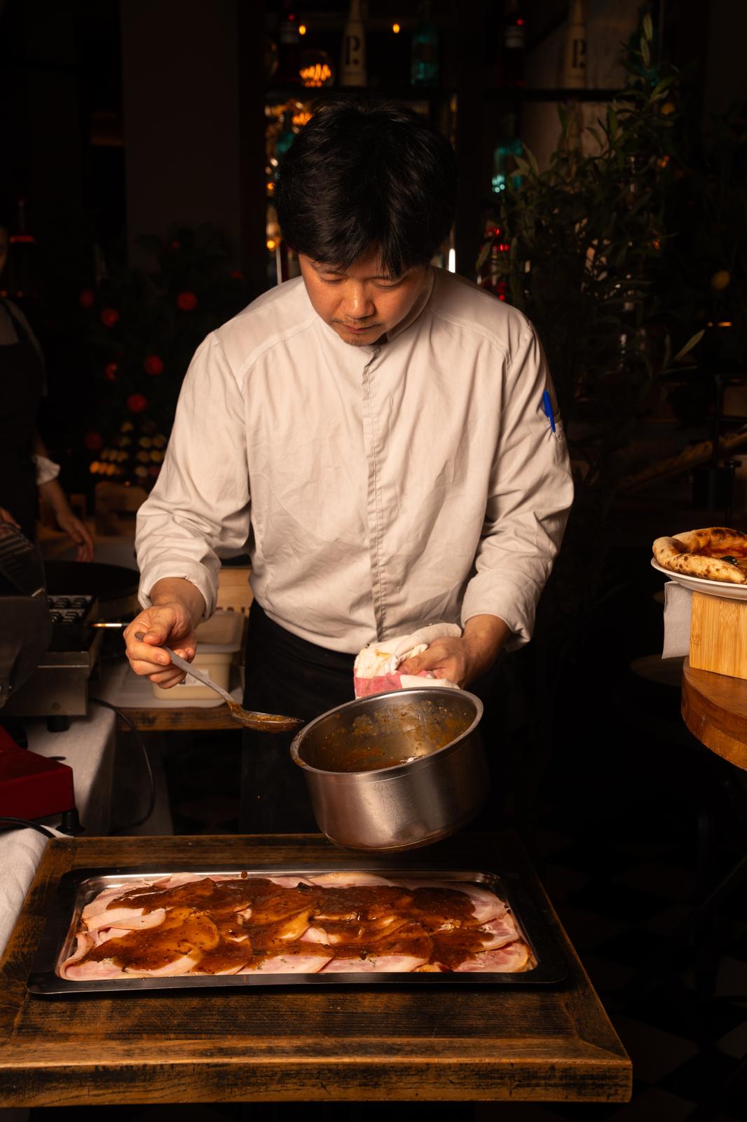 Notre chef en cuisine